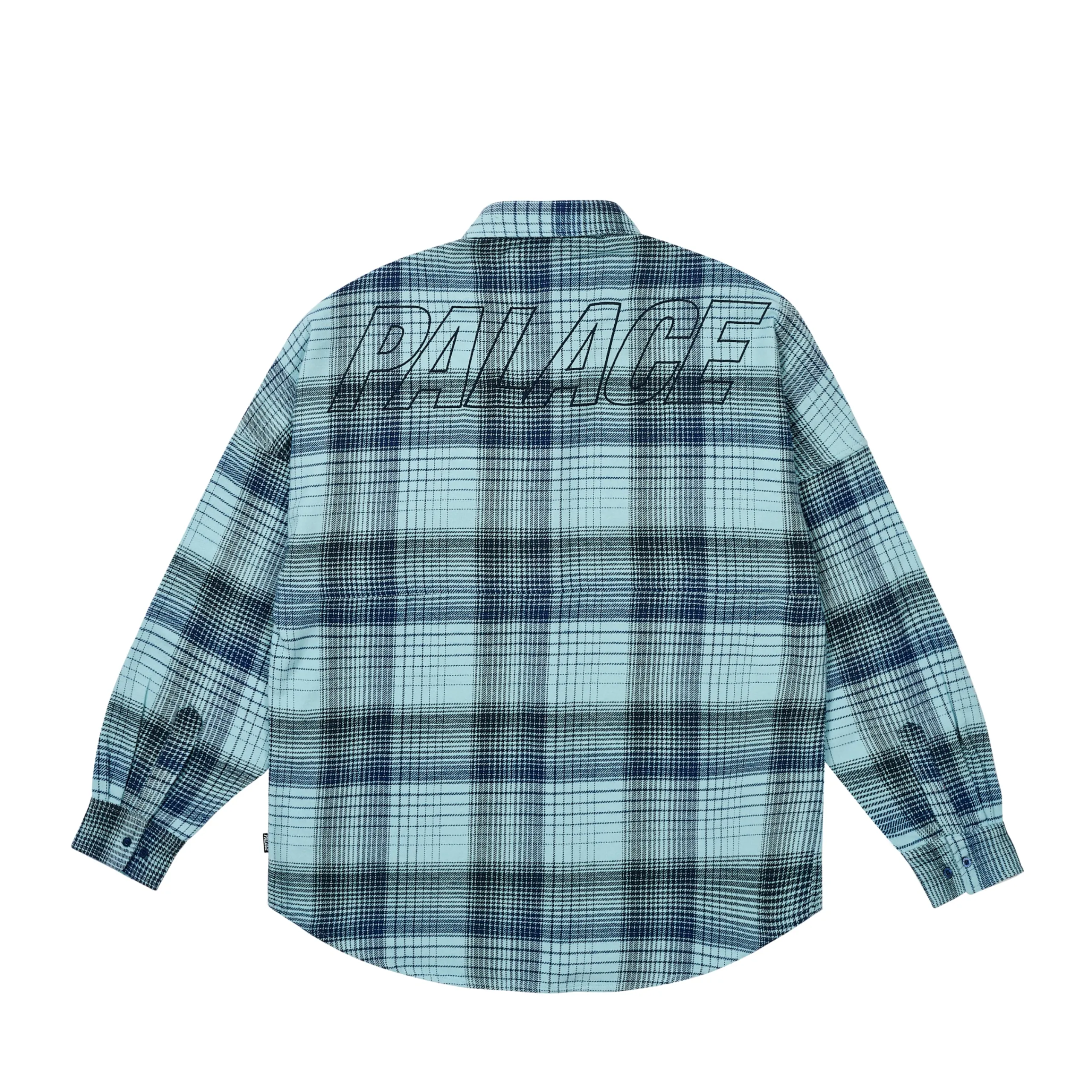 Outlet BRUSHED FLANNEL DROP SHOULDER SHIRT BLUE Shirting