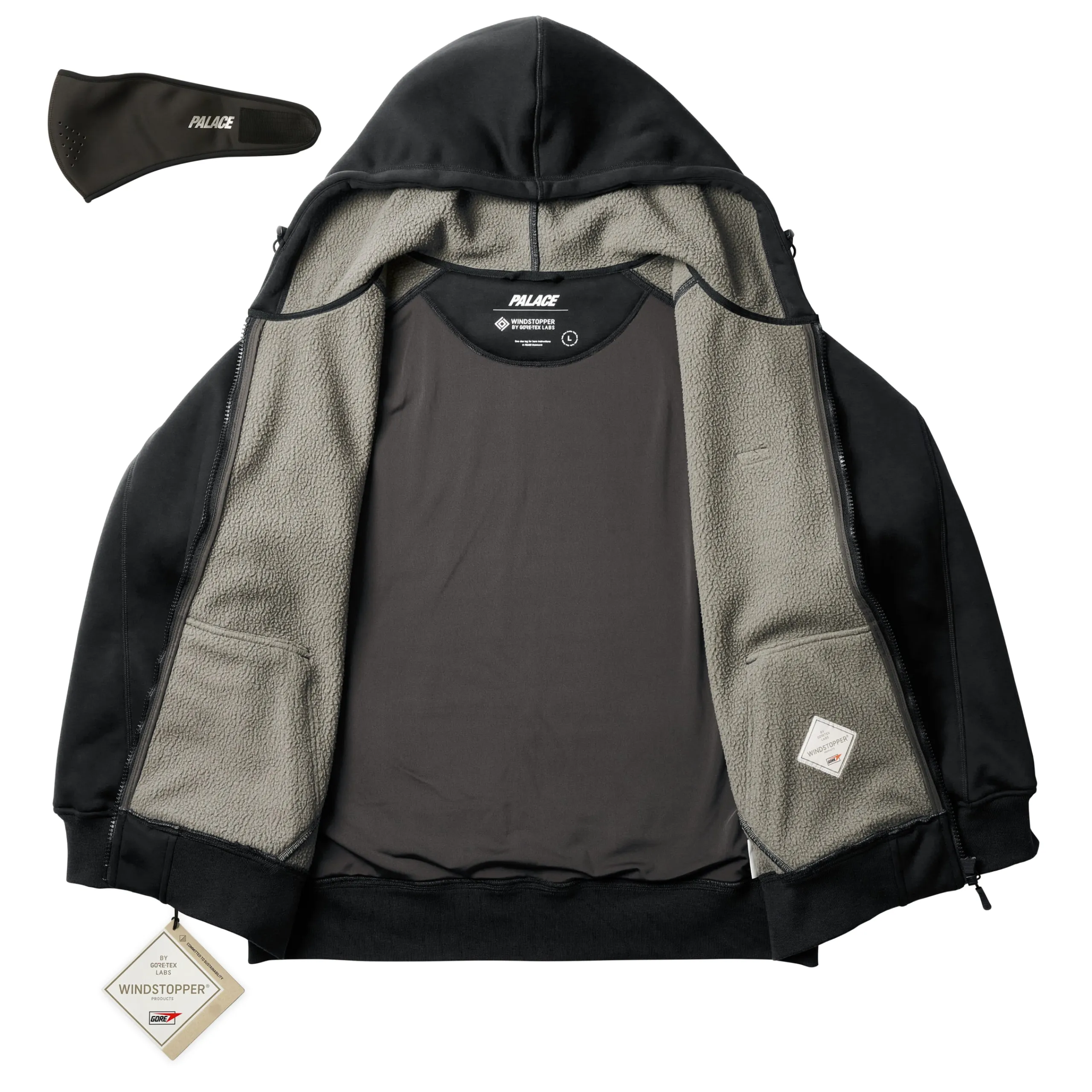 Fashion GORE-TEX WINDSTOPPER BONDED JACKET BLACK Jackets