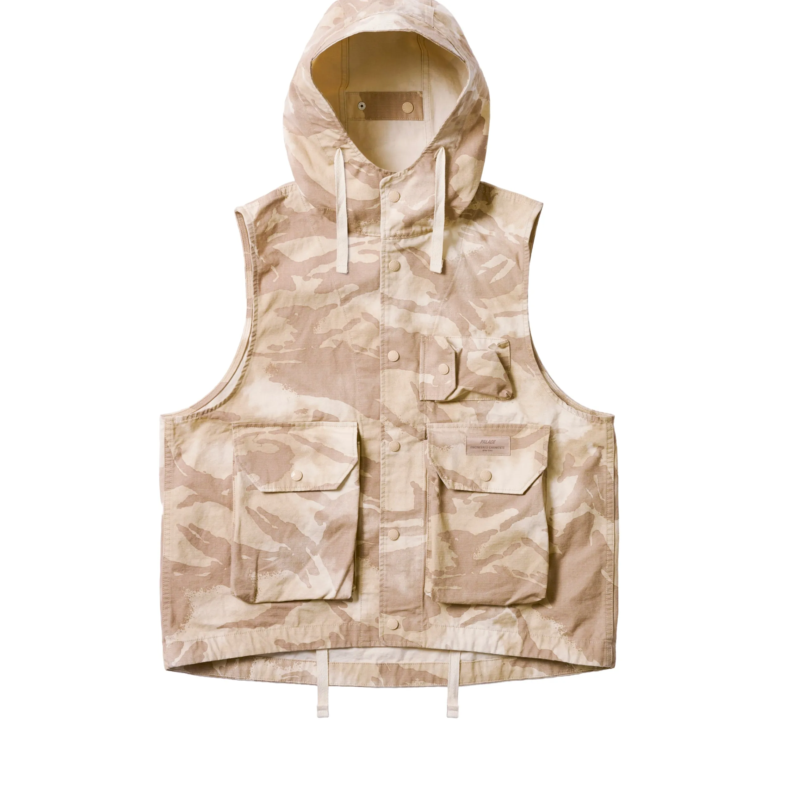Fashion PALACE HOODED VEST RIPSTOP PRINTED Jackets