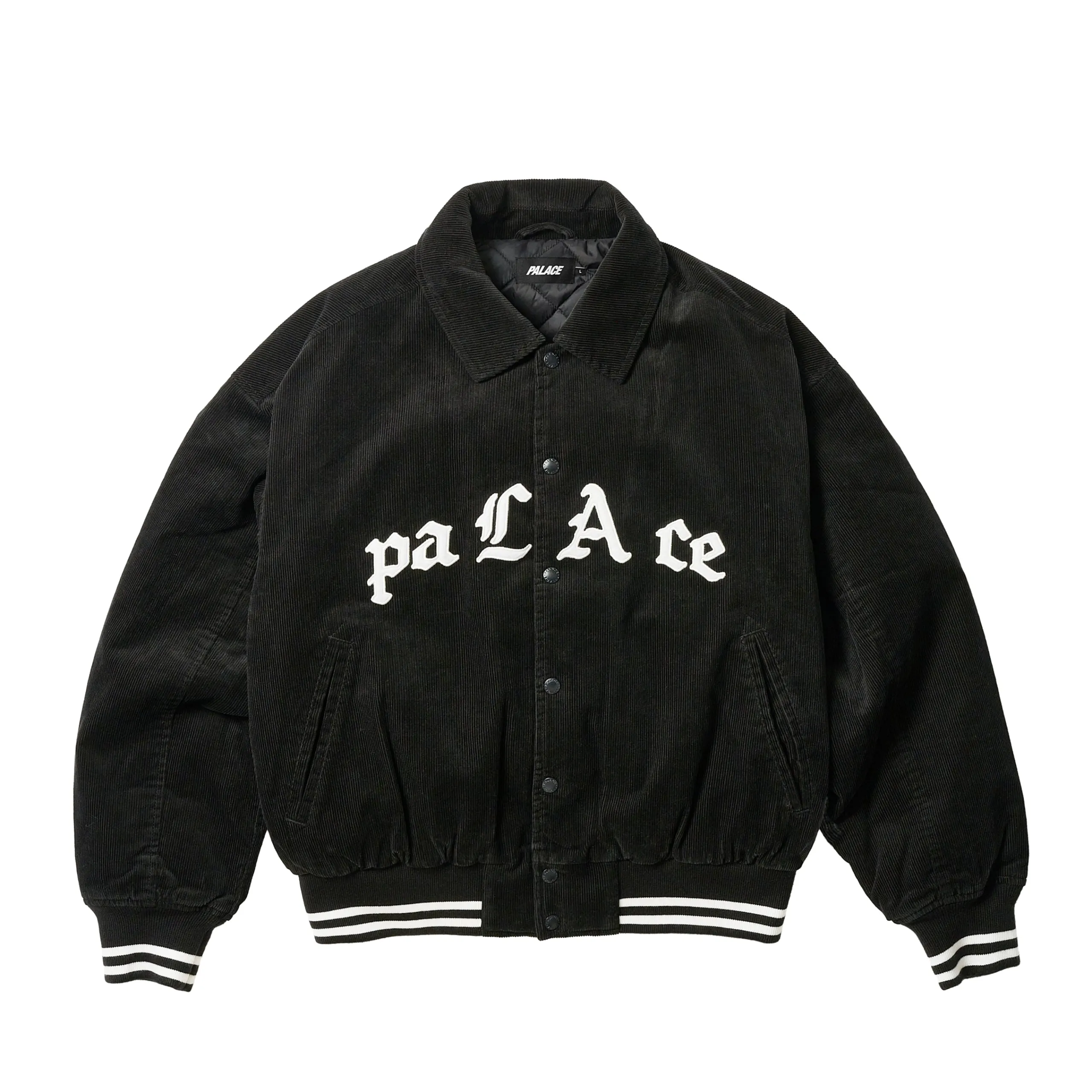 Discount PALACE LOVE VARSITY JACKET BLACK Jackets