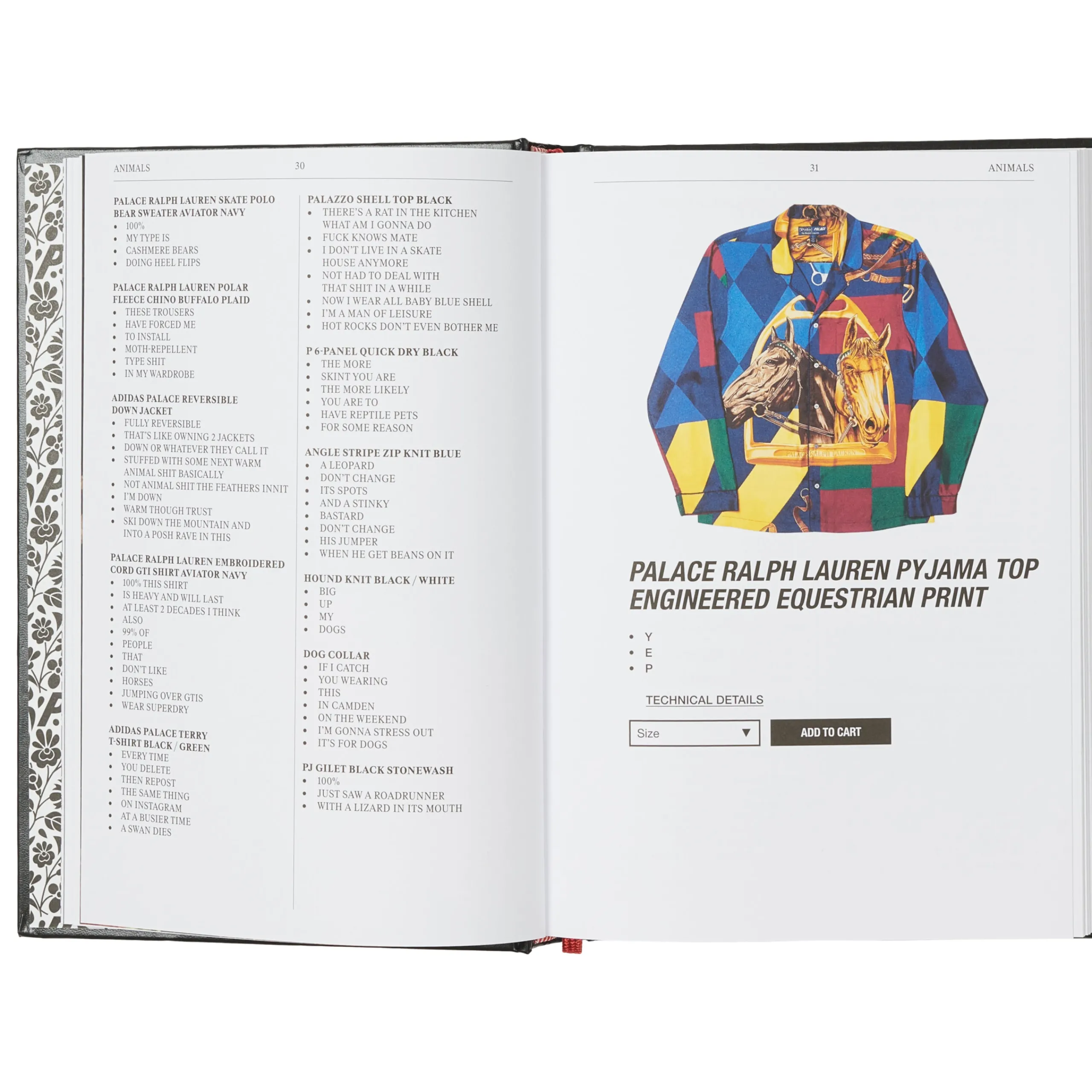 New PALACE PRODUCT DESCRIPTIONS: THE SELECTED ARCHIVE BOOK BLACK Accessories