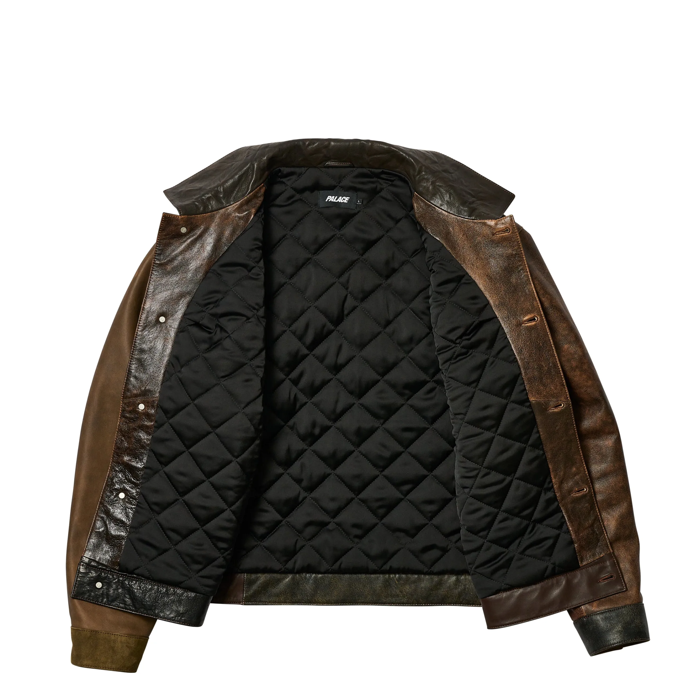 New PATCHY LEATHER JACKET MULTI Jackets