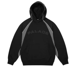 Clearance PIPED PANEL HOOD BLACK Hoods