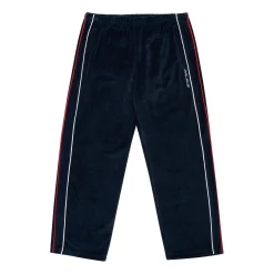 New PIPED VELOUR JOGGER NAVY Bottoms|Tracksuits