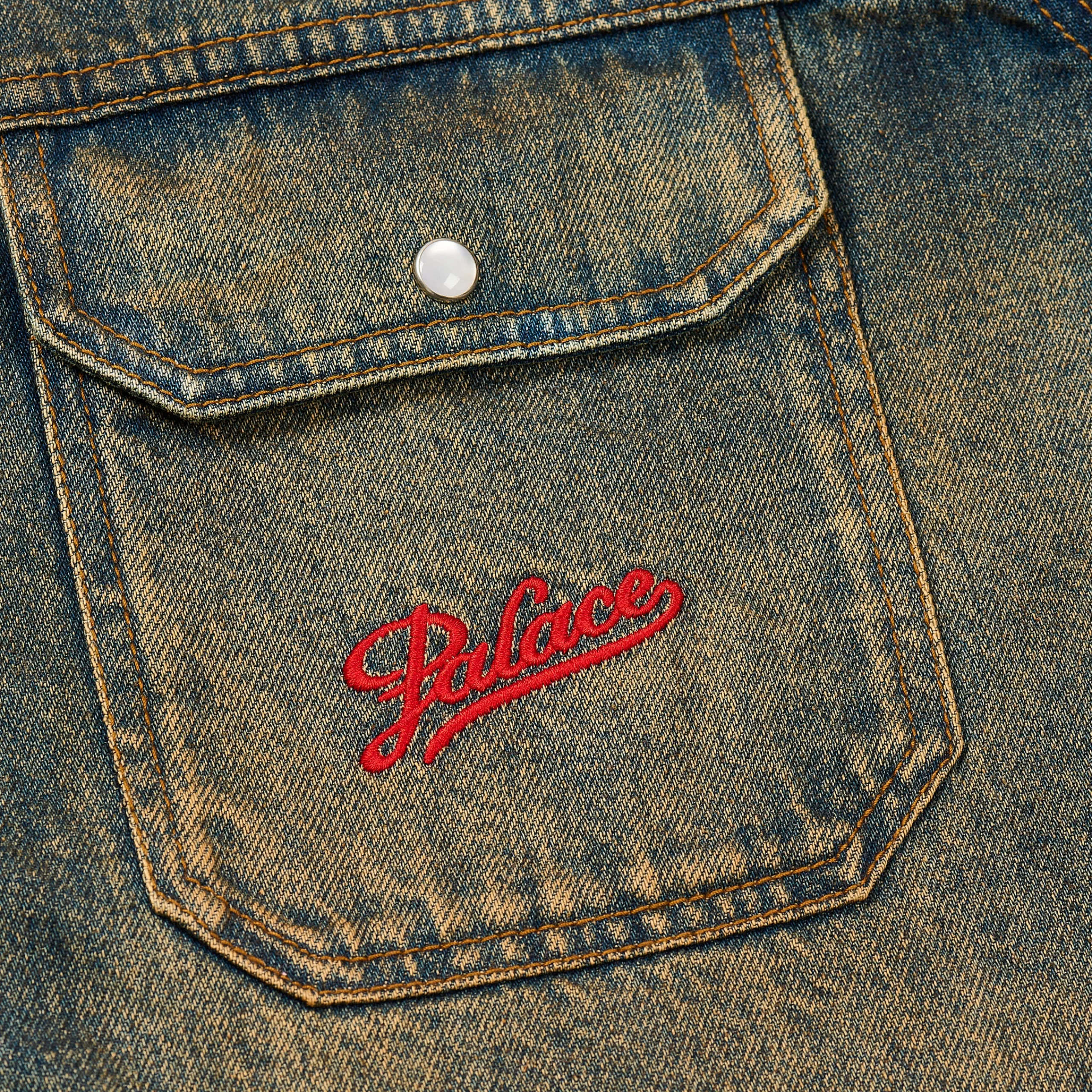 Outlet SCRIPTY DENIM SHIRT SAND WASH INDIGO Shirting