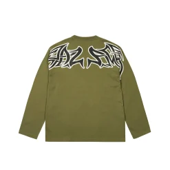 Outlet SKETCHY LONE WOLF LONGSLEEVE THE DEEP GREEN T-Shirts