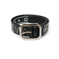 Clearance WAIST MAN STUDDED BELT BLACK / SILVER Accessories